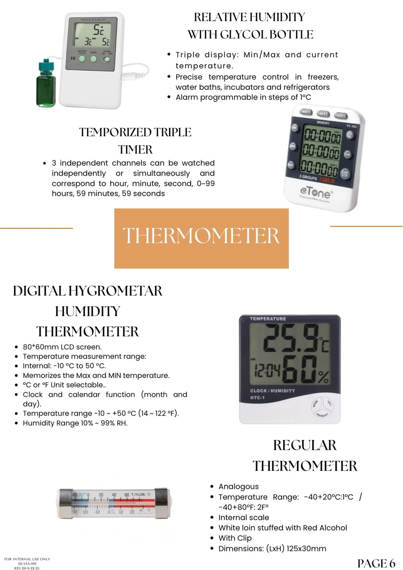 Catalog Page 6 Thermometer