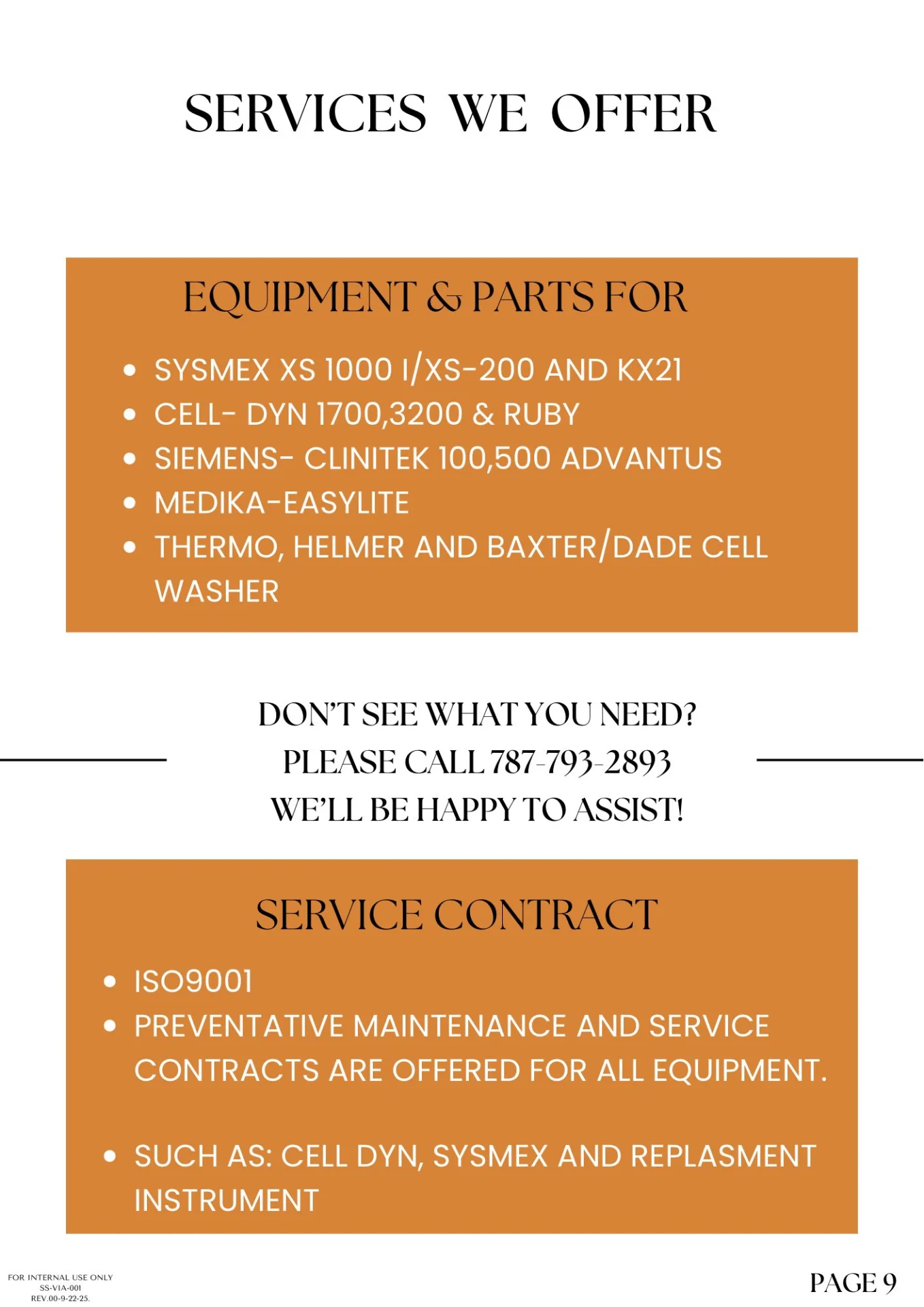Catalog Page 9 Services