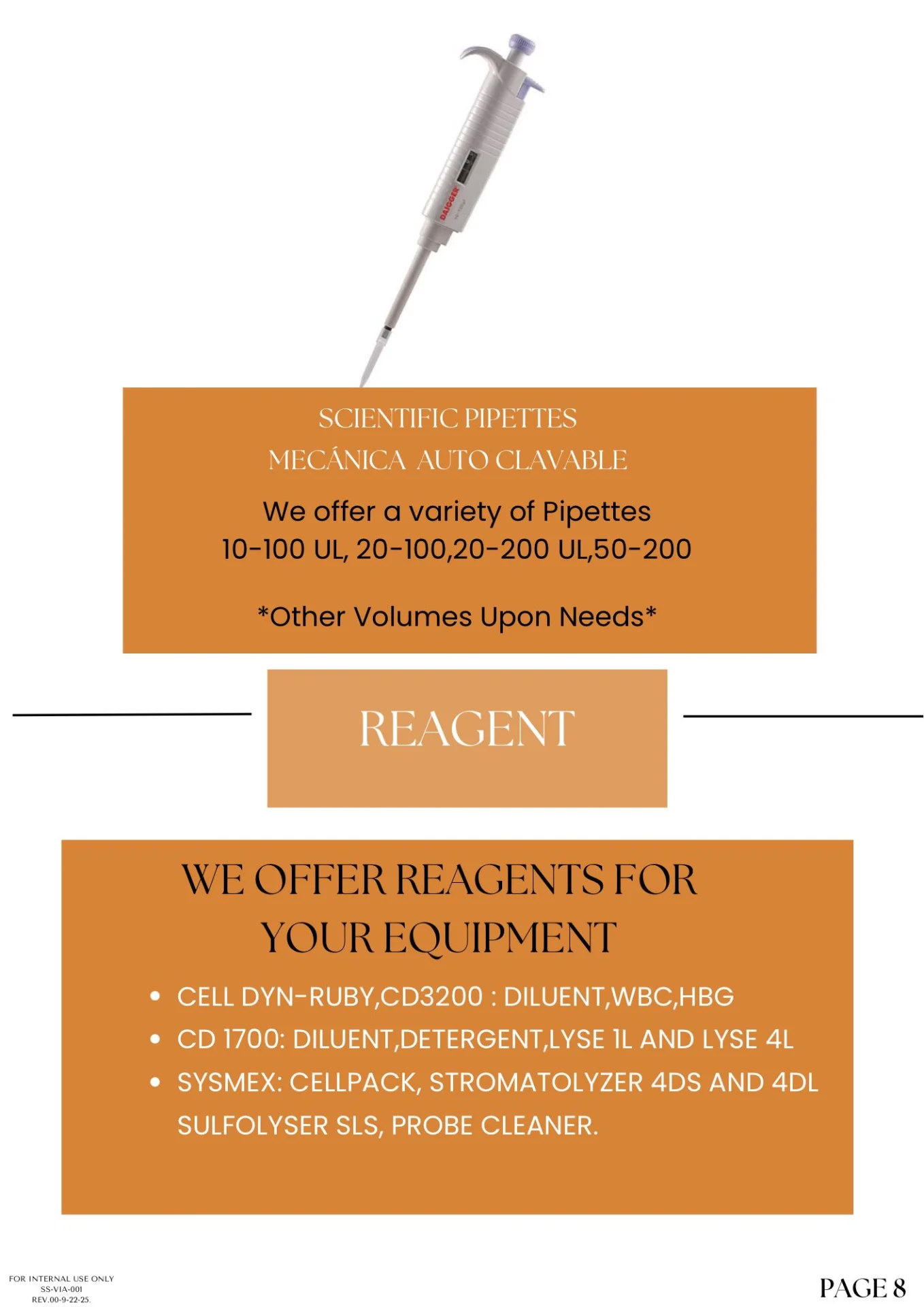 Catalog Page 8 Reagent