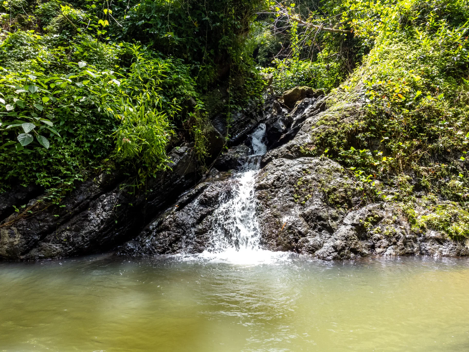 Espacio reservado para la fotografía de la cascada natural