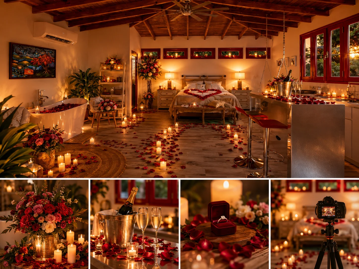 Espacio reservado para una fotografía elegante de propuesta de matrimonio