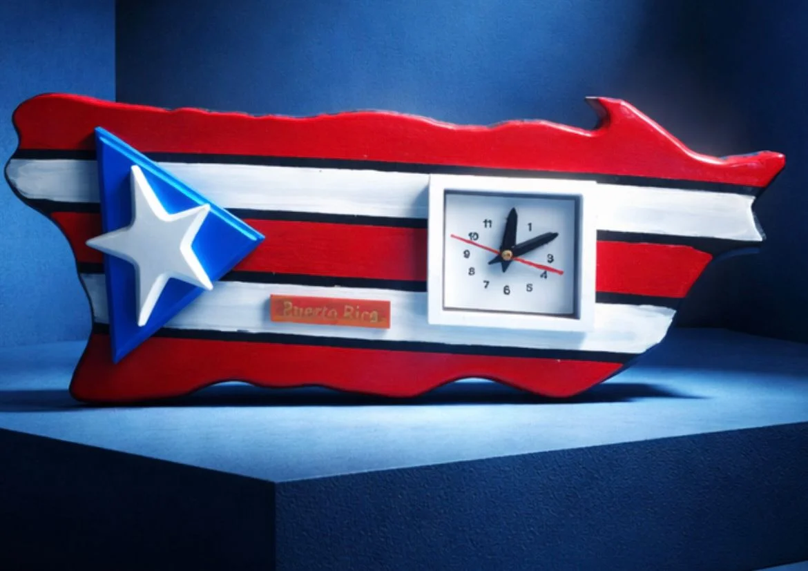 Mapa Pequeño con Reloj Integrado