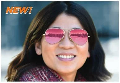 Lente espejo rose gold