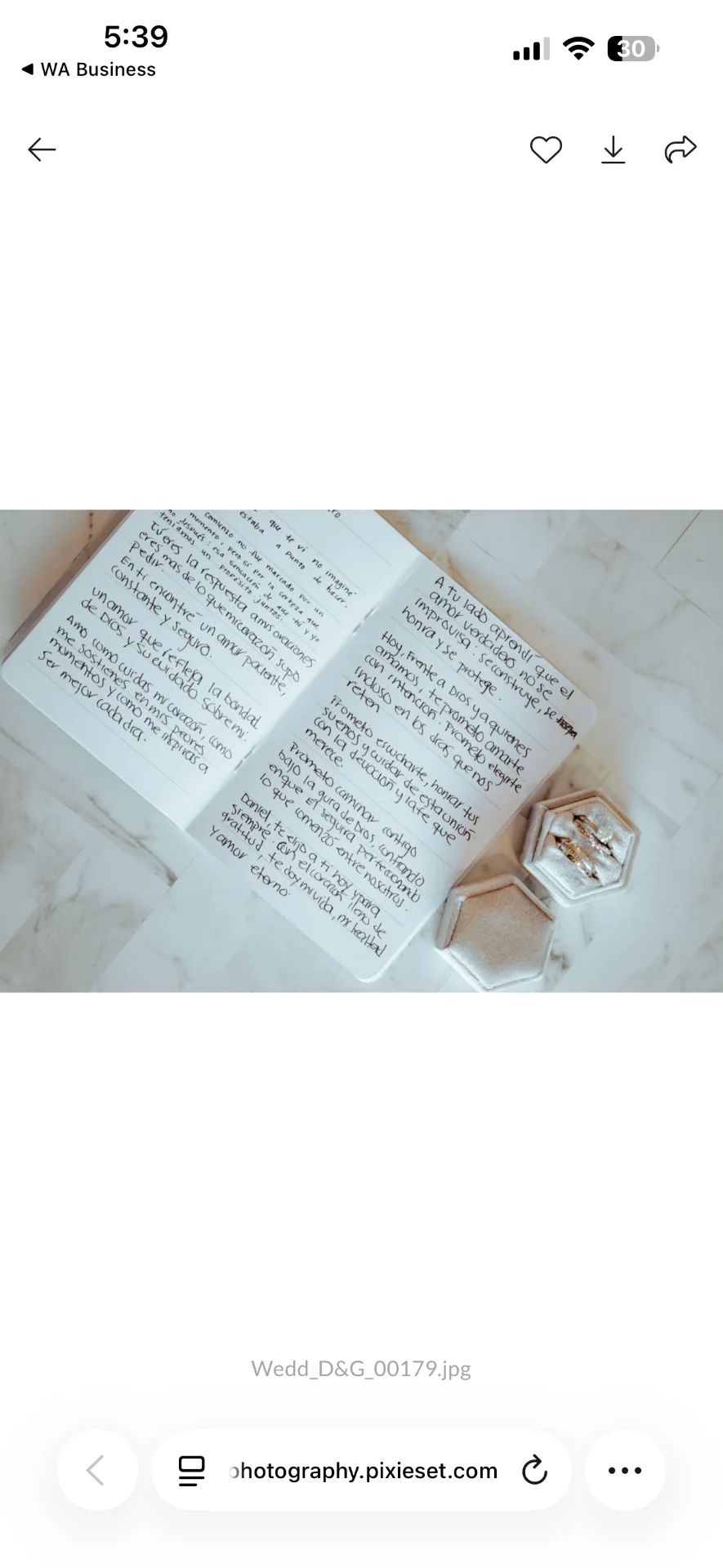 Biblia y anillos preparados para la ceremonia