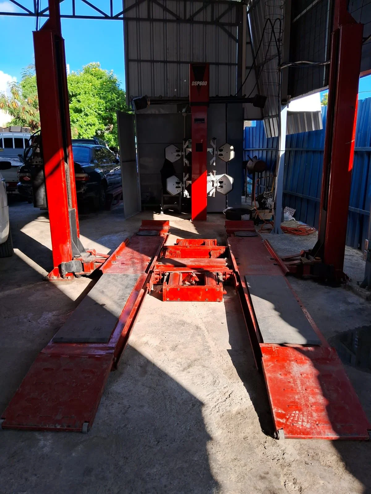 Vehiculo en mantenimiento