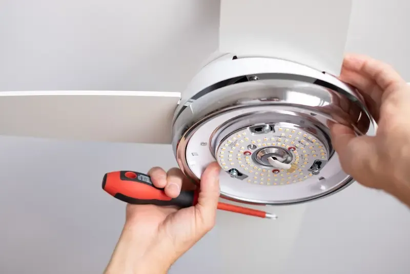 Instalación de abanico