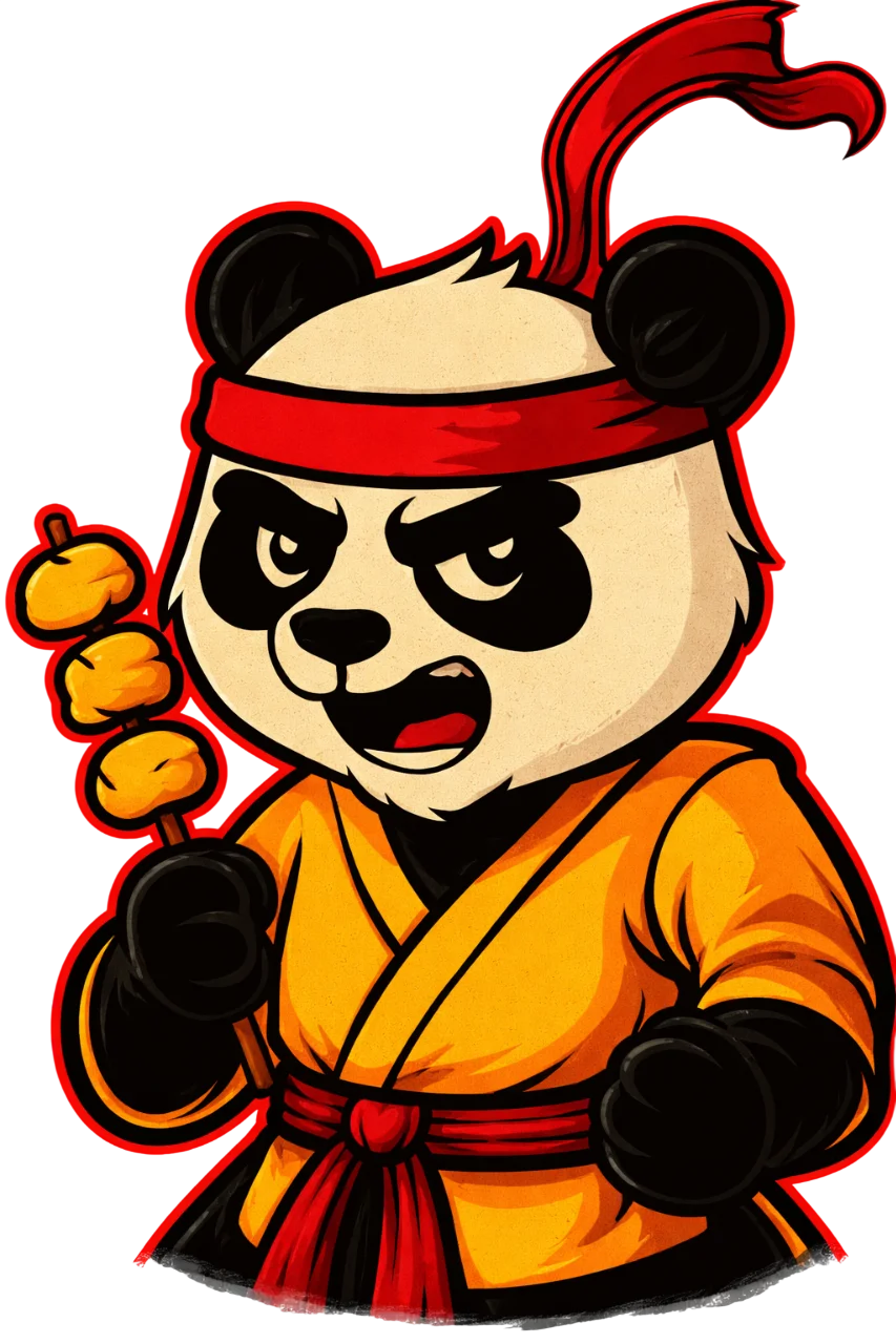 Panda Ninja Rojo