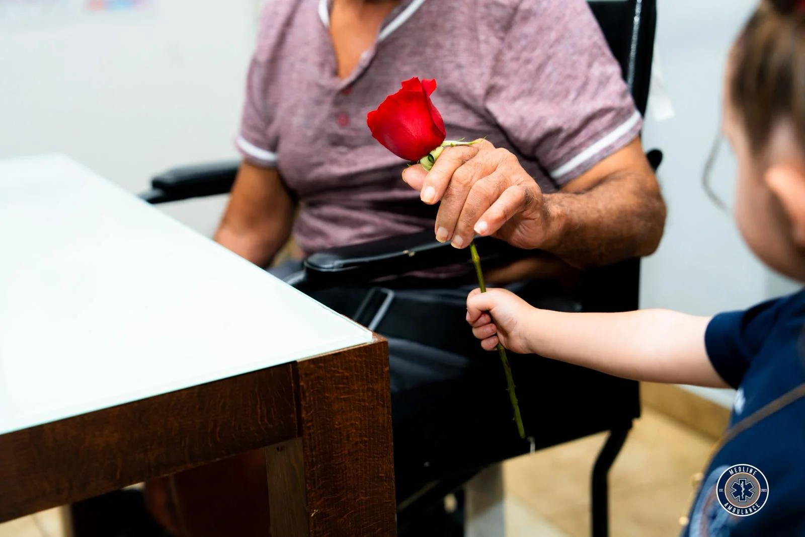 Ambulancia Medline en servicio