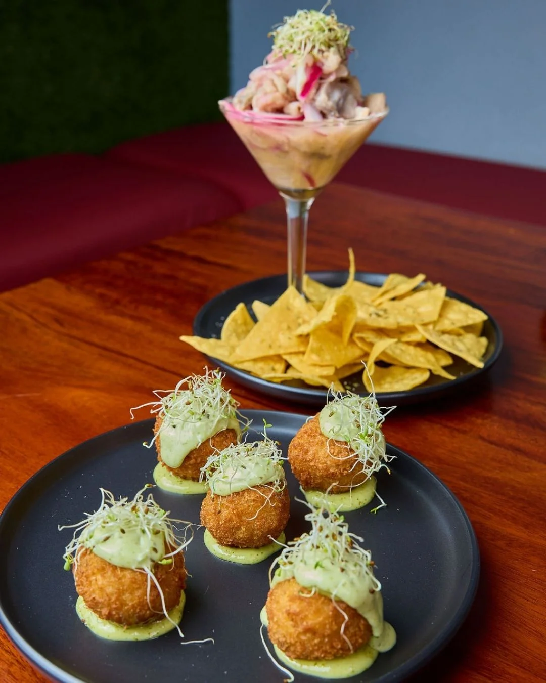 Platos artesanales gourmet en Eco Lounge Bar Cayey