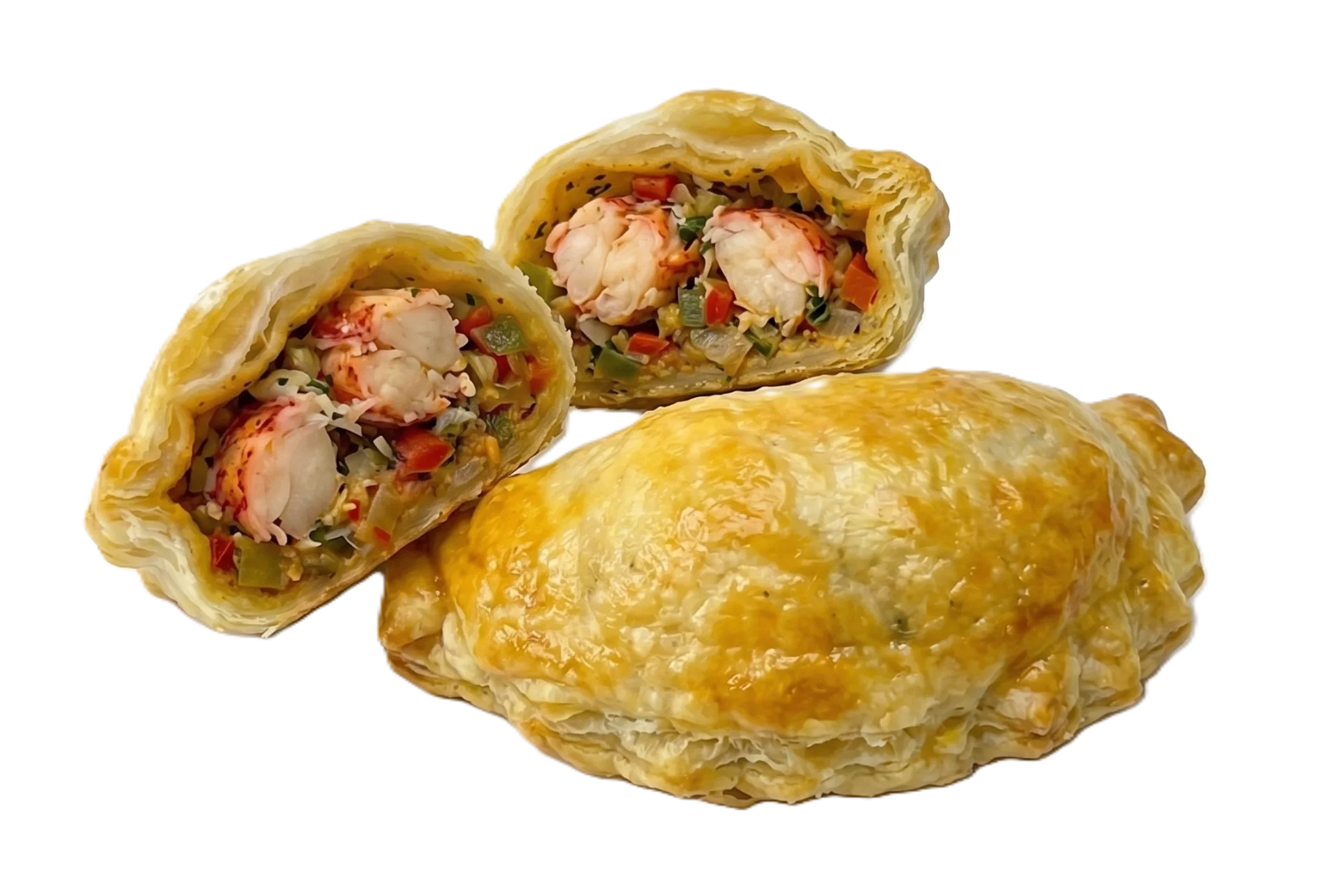 Pastelillos de langosta preparados