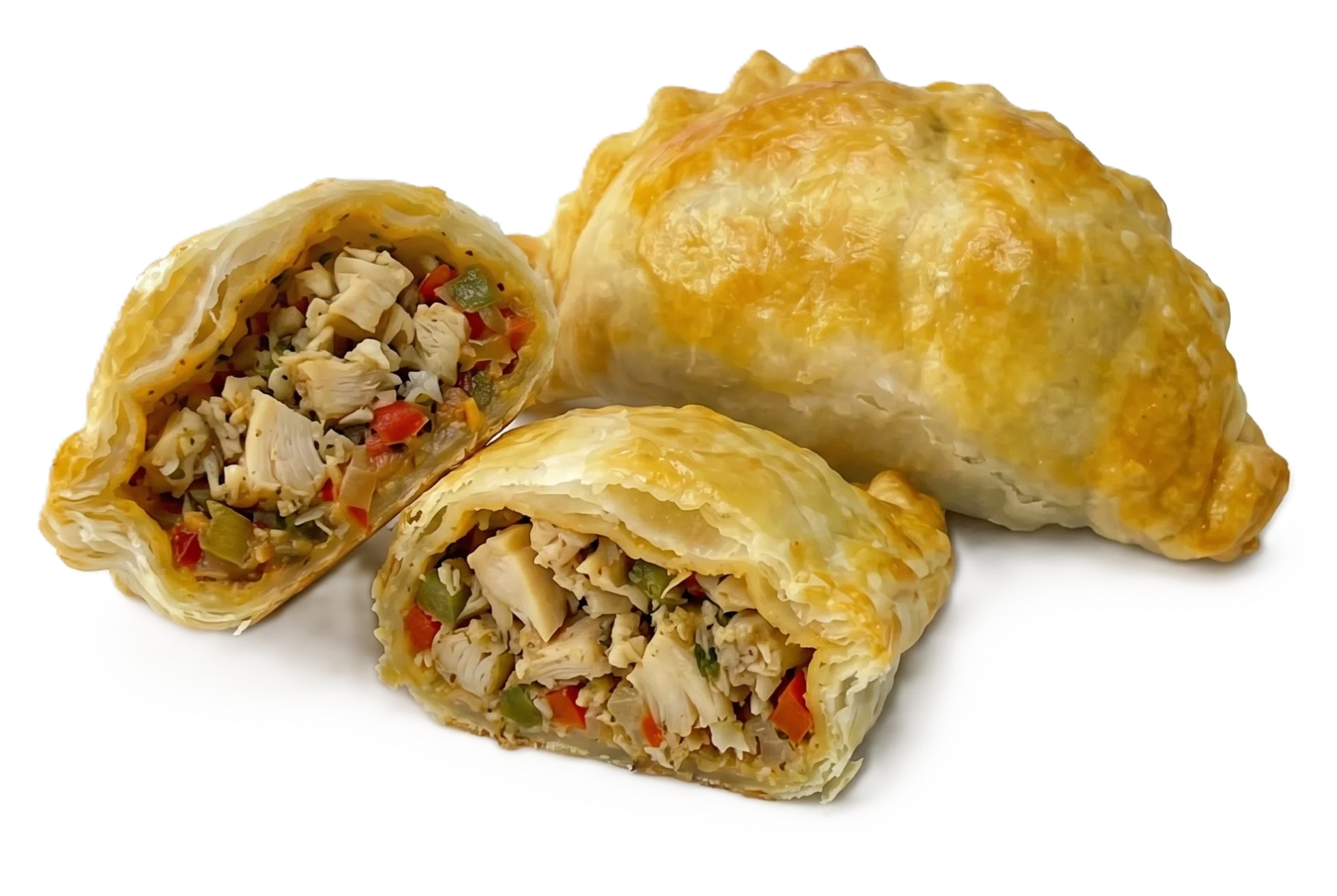 Pastelillos de pulpa de carrucho preparados