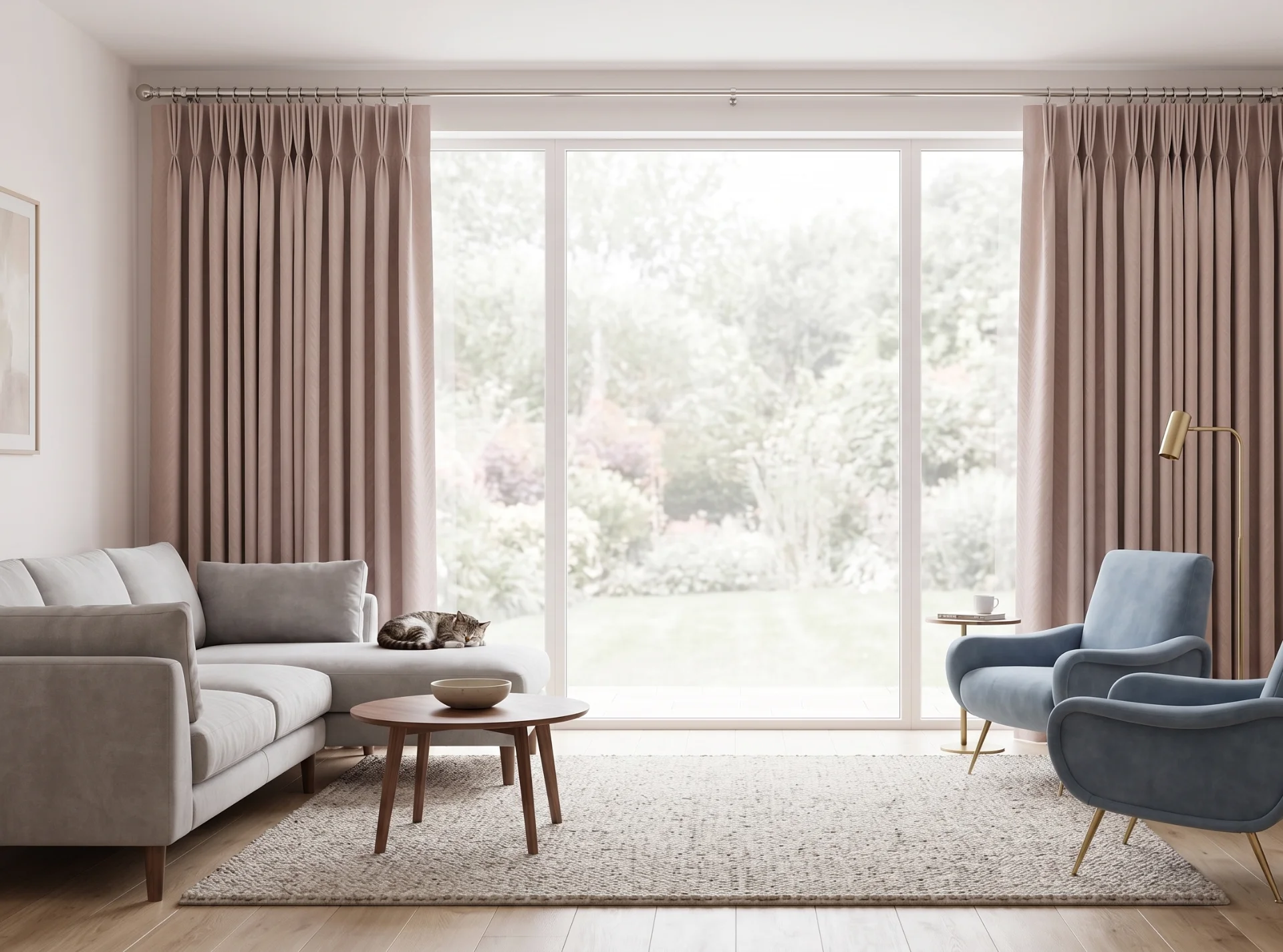 Cortinas con Pliegue Francés