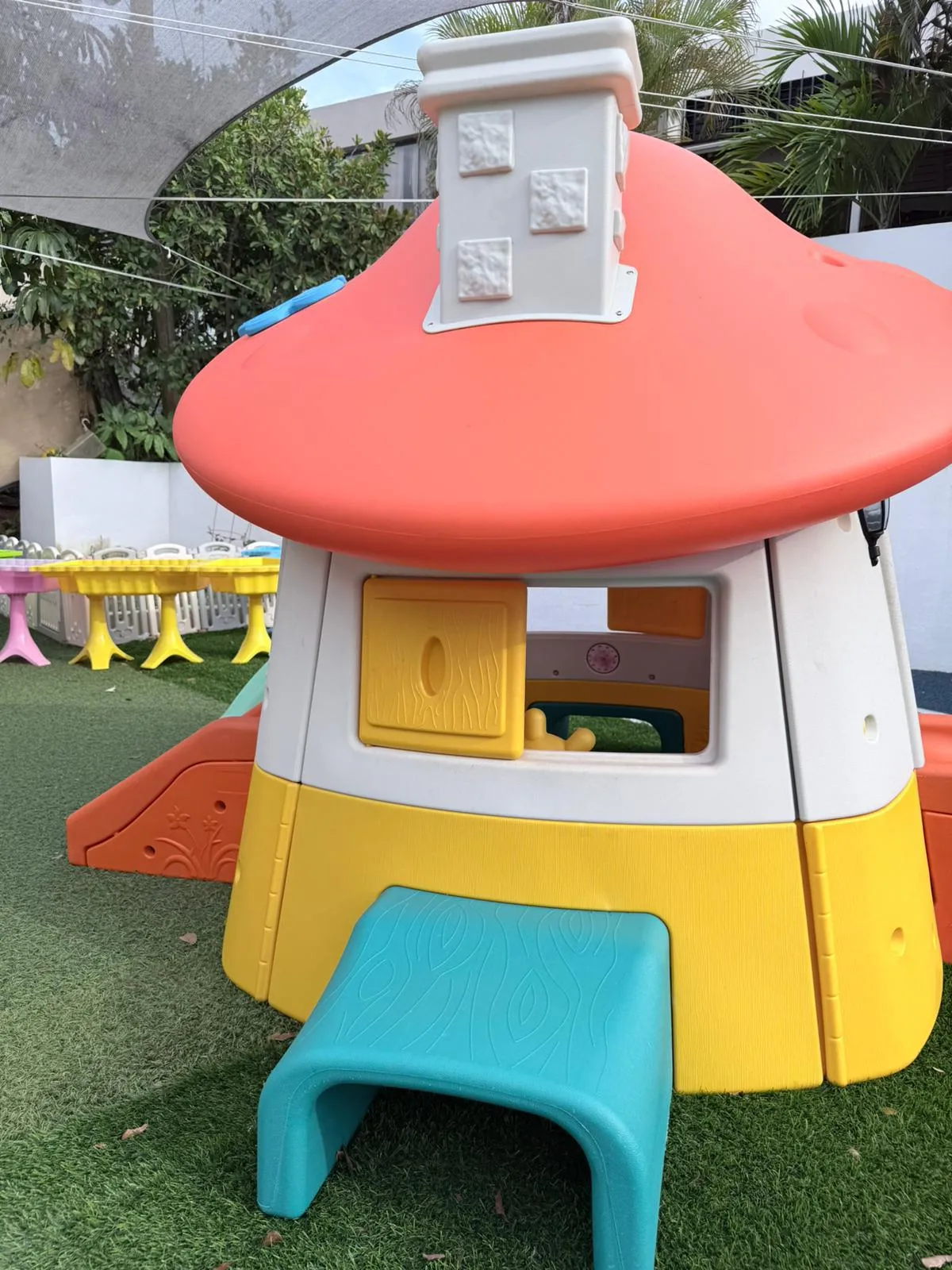 Espacio de juego en el patio