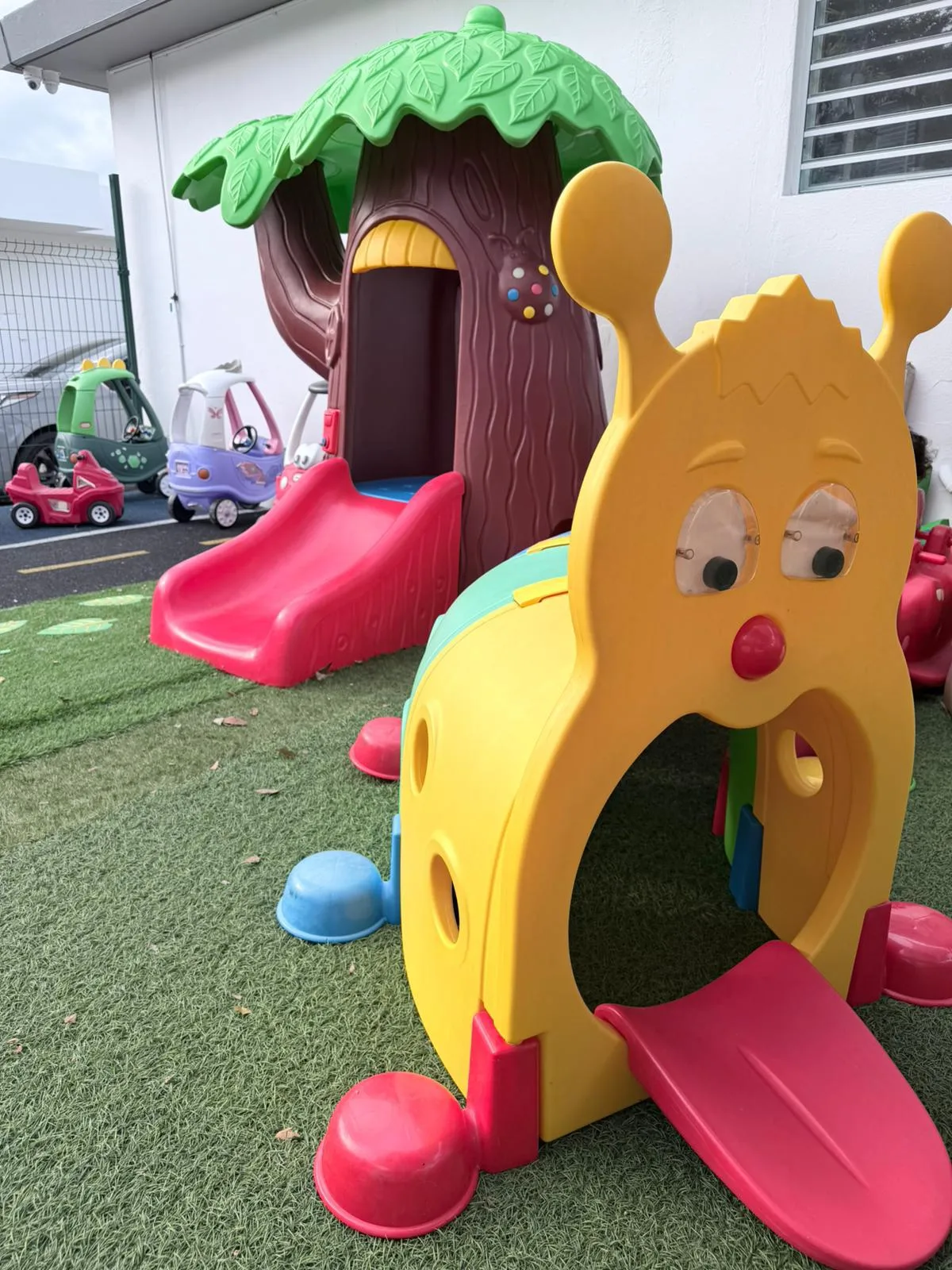 Espacio de juego en el patio