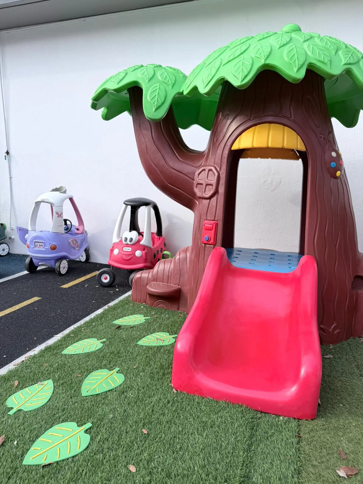 Espacio de juego en el patio